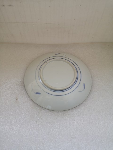 古玩陶瓷山水紋青花盤拍賣,當前價格220元