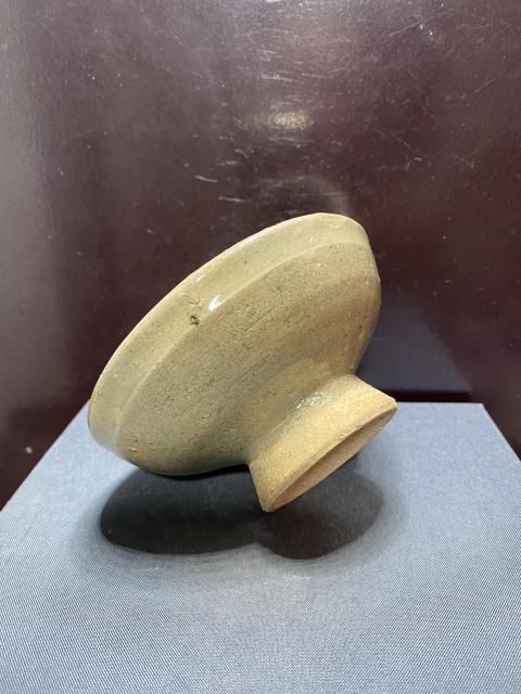 古玩陶瓷影青釉模印吉語紋高足盤拍賣，當前價格1200元