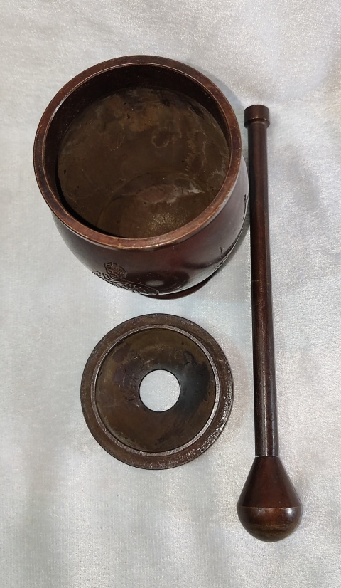 古玩雜項銅搗藥杵拍賣,當前價格468元