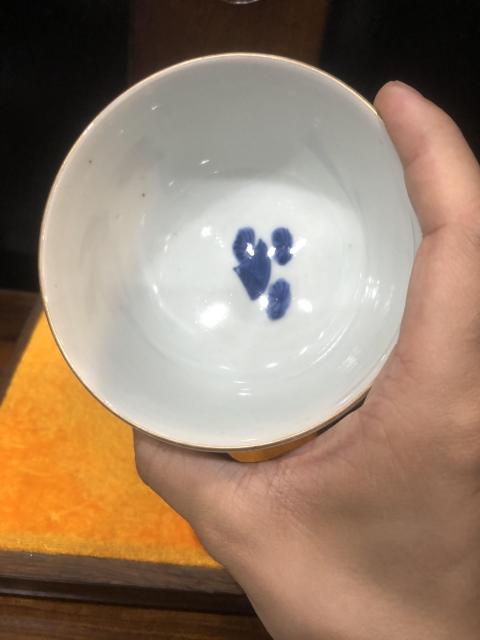古玩陶瓷（新年放漏中）清末民初-魚藻紋-描金青花蓋碗一對拍賣，當前價格801元