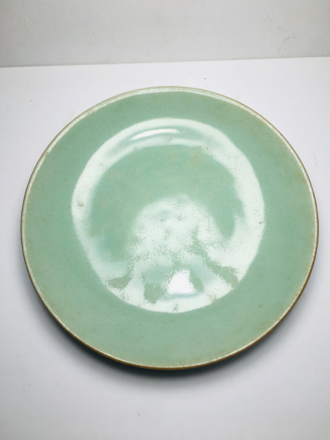 古玩陶瓷道光款豆青釉盤拍賣,當(dāng)前價格488元