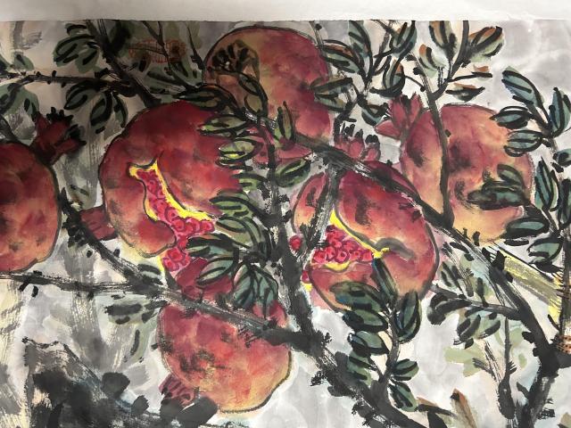 古玩字畫曹長春老師精品作品《花卉》拍賣,當前價格688元