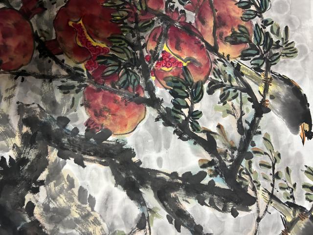 古玩字畫曹長春老師精品作品《花卉》拍賣,當前價格688元