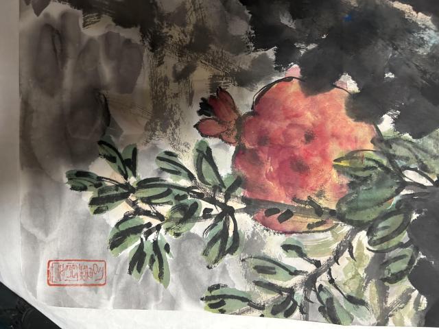 古玩字畫曹長春老師精品作品《花卉》拍賣,當前價格688元