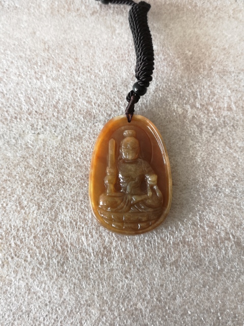 古玩玉器天然翡翠“不動尊菩薩”掛牌拍賣,當前價格680元