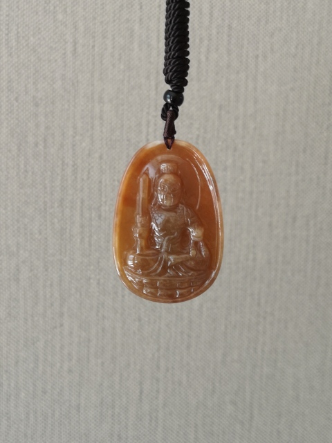 古玩玉器天然翡翠“不動尊菩薩”掛牌拍賣,當前價格680元
