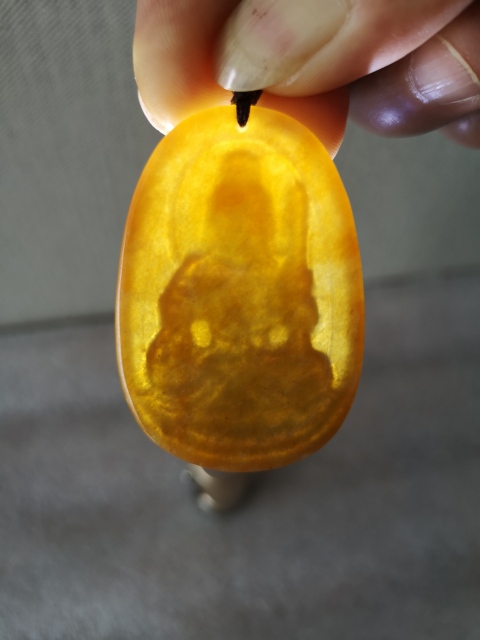古玩玉器天然翡翠“不動尊菩薩”掛牌拍賣,當前價格680元