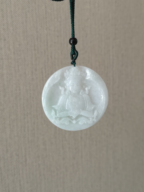古玩玉器度母觀音牌拍賣，當前價格450元