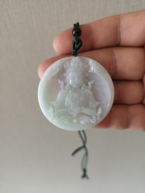 古玩玉器度母觀音牌拍賣，當前價格450元