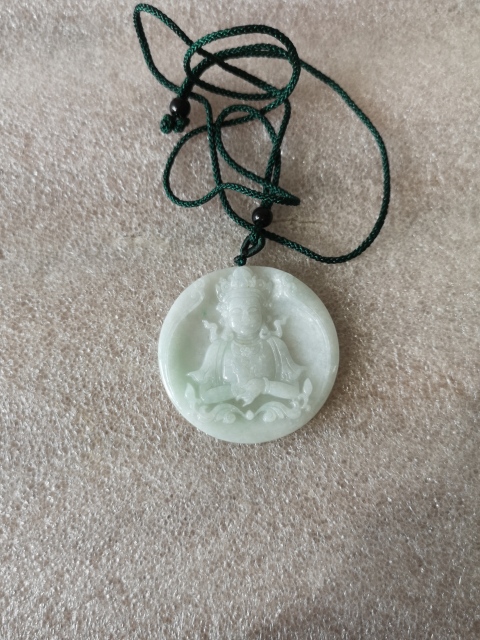 古玩玉器度母觀音牌拍賣，當前價格450元