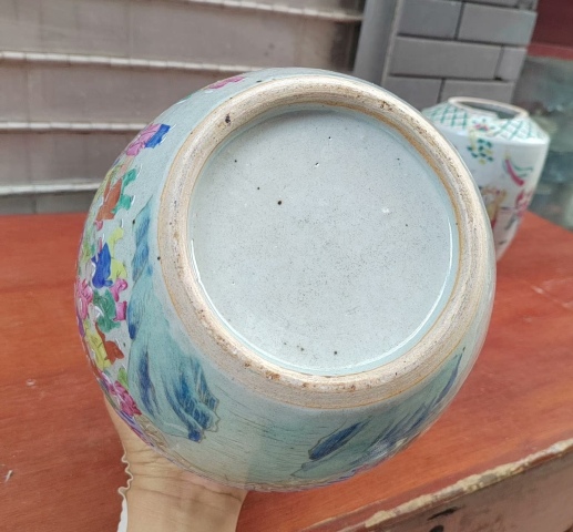 古玩陶瓷百子鬧春粉彩西瓜罐拍賣，當前價格4680元
