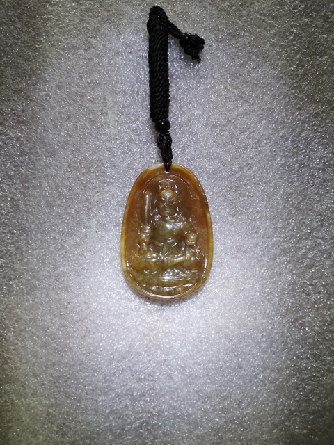 古玩玉器天然翡翠“不動尊菩薩”掛牌拍賣,當前價格680元