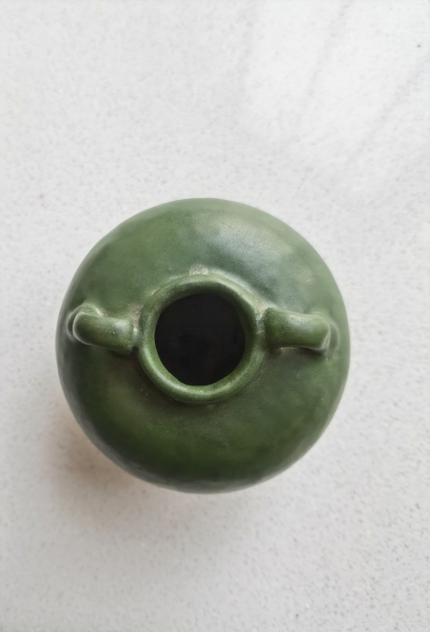 古玩陶瓷元明代綠釉陶雙系水盂（股市都沒(méi)它綠）拍賣(mài)，當(dāng)前價(jià)格2200元