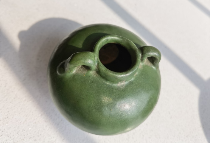 古玩陶瓷元明代綠釉陶雙系水盂（股市都沒(méi)它綠）拍賣(mài)，當(dāng)前價(jià)格2200元