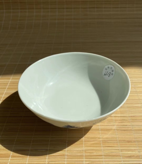 古玩陶瓷清光緒青花八駿圖碗拍賣(mài)，當(dāng)前價(jià)格5500元