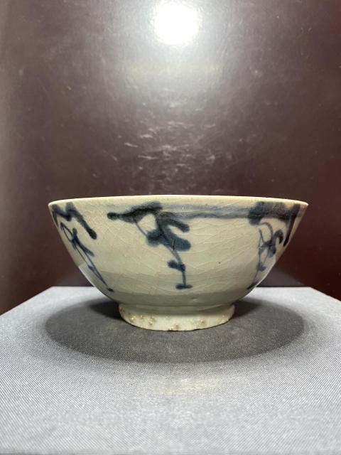 古玩陶瓷明代.青花嬰戲碗。拍賣，當前價格2280元