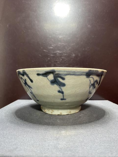 古玩陶瓷明代.青花嬰戲碗。拍賣，當前價格2280元