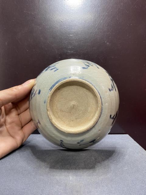 古玩陶瓷明代.青花嬰戲碗。拍賣，當前價格2280元