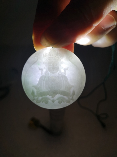 古玩玉器度母觀音牌拍賣，當前價格450元