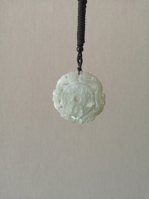 古玩玉器青海料雕雙龍佩拍賣，當前價格298元
