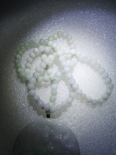 古玩玉器天然翡翠雕觀音牌拍賣,當前價格850元