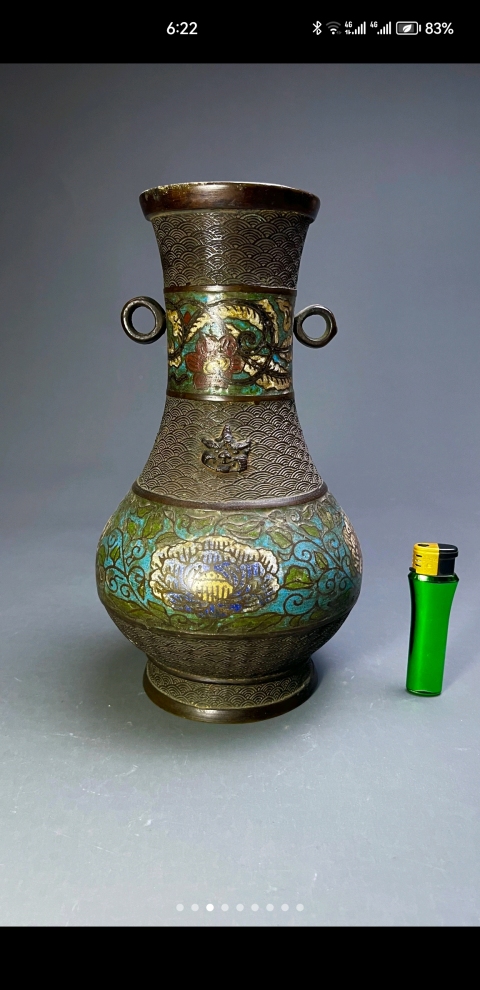 古玩銅器雙耳尊拍賣，當前價格2000元