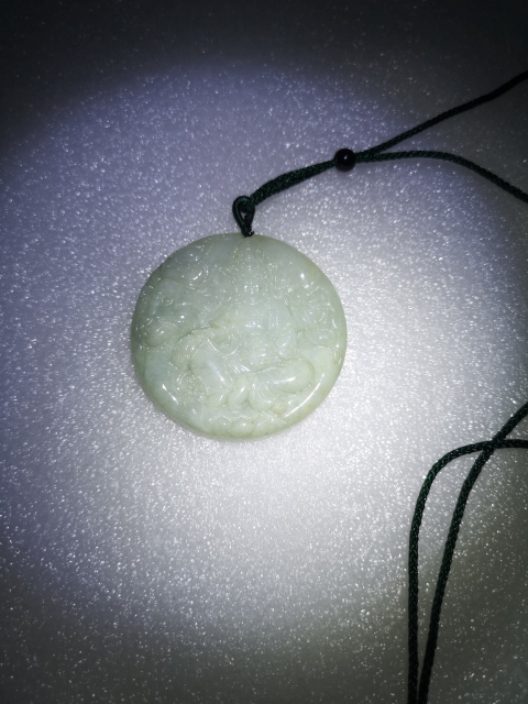 古玩玉器天然翡翠雕“普賢菩薩”掛牌拍賣,當前價格450元