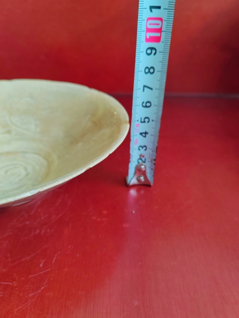 古玩陶瓷青白釉刻花葵口盞拍賣，當(dāng)前價格1600元