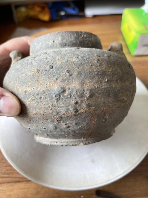 古玩陶瓷【望月樓】宋代雙系茶葉罐（贈唐代燈盞）拍賣，當前價格388元