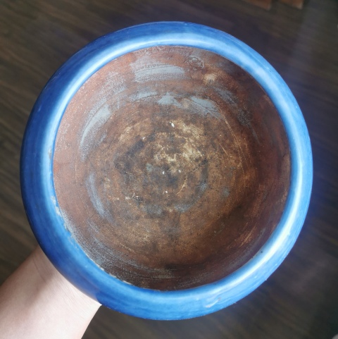 古玩陶瓷民國?霽藍釉三足爐拍賣，當前價格299元