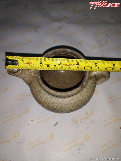 古玩陶瓷哥釉茶壺拍賣,當前價格1600元