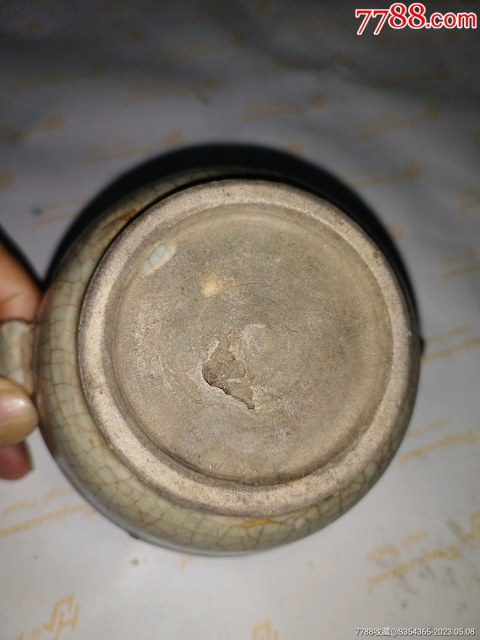 古玩陶瓷哥釉茶壺拍賣,當前價格1600元