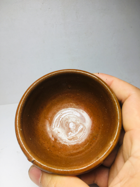 古玩陶瓷醬釉杯一對拍賣，當(dāng)前價(jià)格399元
