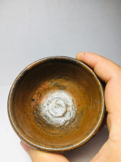 古玩陶瓷醬釉杯一對拍賣，當(dāng)前價(jià)格399元