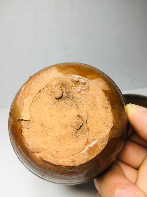 古玩陶瓷醬釉杯一對拍賣，當(dāng)前價(jià)格399元