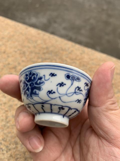 古玩陶瓷青花纏枝蓮杯拍賣，當前價格1800元