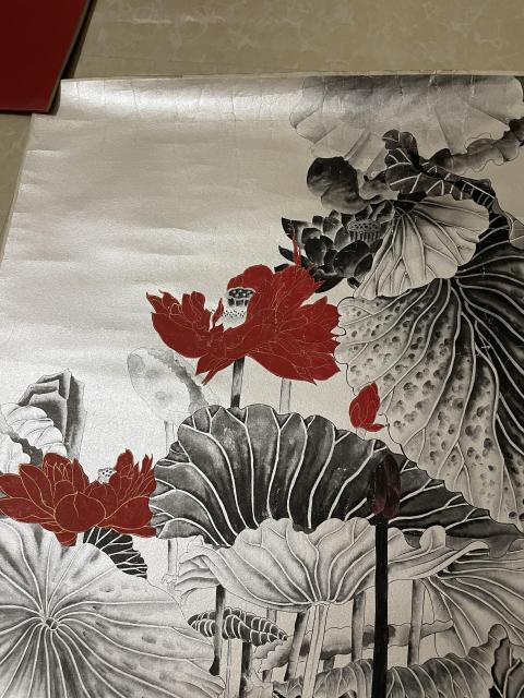 古玩字畫莫曉松 荷花圖拍賣,當前價格80000元