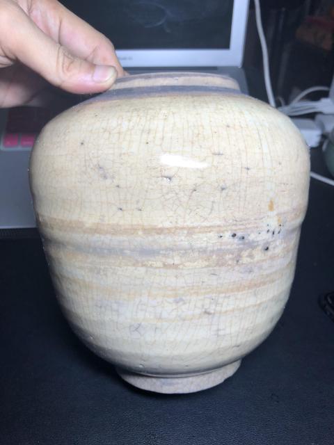 古玩陶瓷明末清初玉化黃哥釉大罐拍賣,當前價格0元