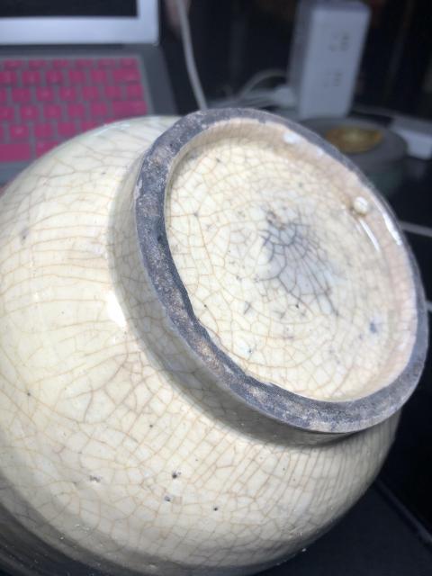 古玩陶瓷明末清初玉化黃哥釉大罐拍賣,當前價格0元