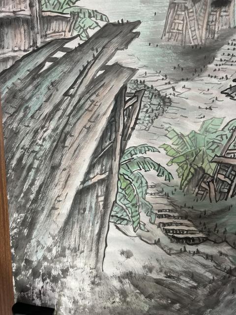 古玩字畫山野老師精品寫意山水拍賣，當前價格650元
