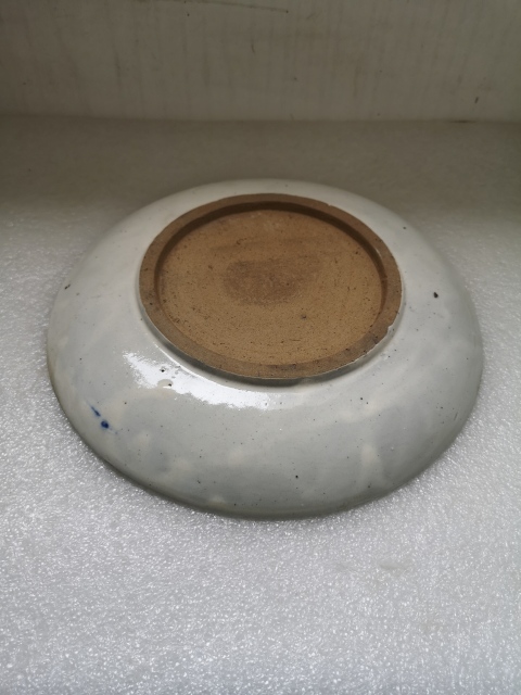 古玩陶瓷清末民國青花盤拍賣,當前價格480元