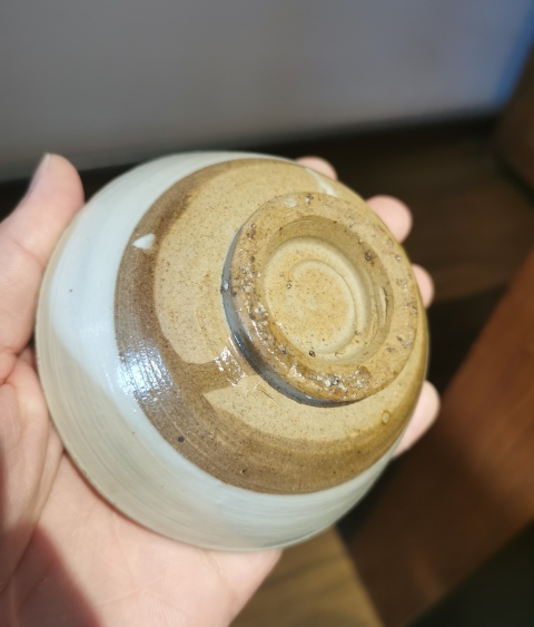 古玩陶瓷明晚?白釉褐彩碗(一對)拍賣,當前價格333元