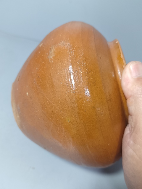 古玩陶瓷漢代?黃釉罐拍賣，當前價格980元