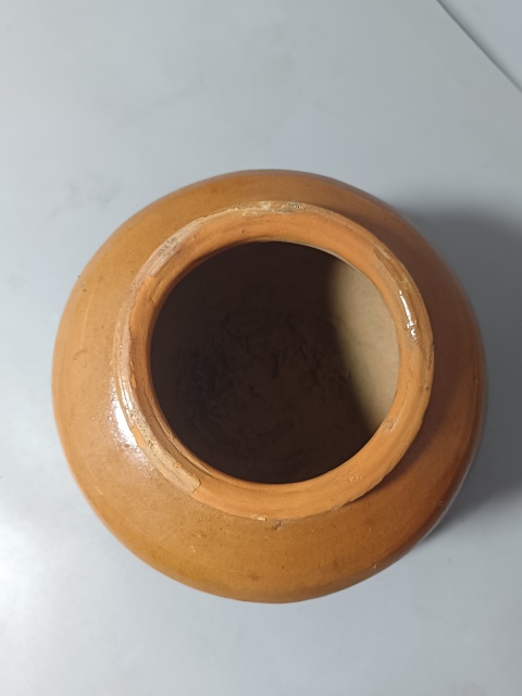 古玩陶瓷漢代?黃釉罐拍賣，當前價格980元
