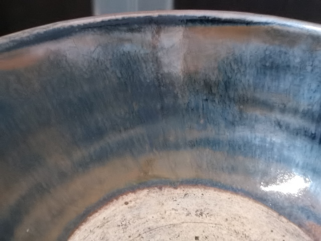 古玩陶瓷磁州窯兔毫釉窯變大碗最后一張照片兔豪漂亮。拍賣,當前價格3888元