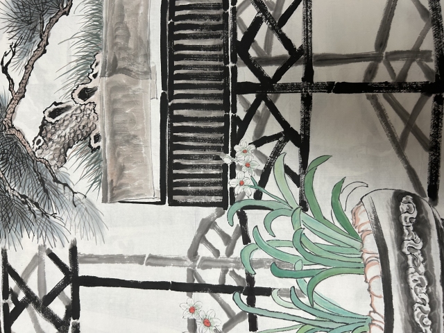 古玩字畫(huà)李秀芝老師精品《博古花鳥(niǎo)》拍賣(mài),當(dāng)前價(jià)格588元