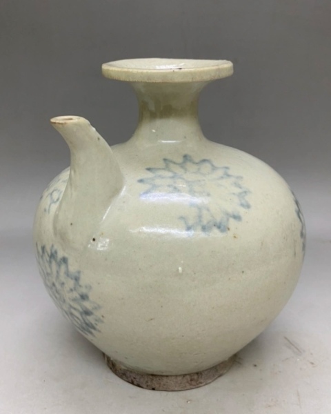 古玩陶瓷清代.青花花卉紋壺660拍賣,當前價格660元