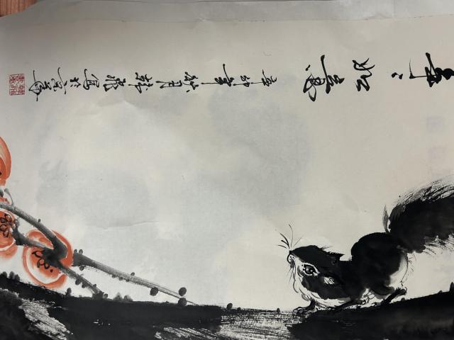 古玩字畫韓飛老師精品斗方松鼠《事事如意》拍賣,當(dāng)前價(jià)格1788元