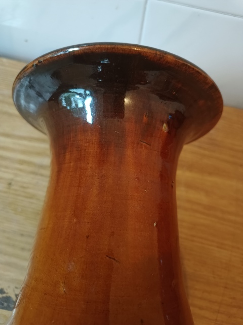 古玩陶瓷鈞紅釉羅漢瓶拍賣，當前價格6900元