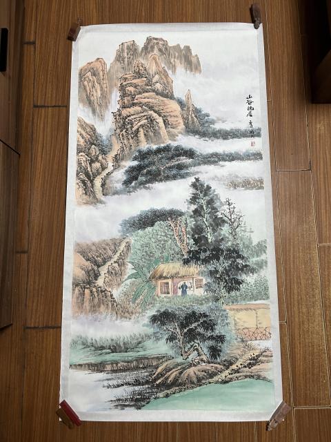 古玩字畫(huà)徐國(guó)成精品山水拍賣，當(dāng)前價(jià)格988元